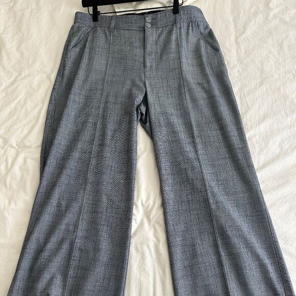 Wit and Wisdom Skyrise Double Button Wide Leg Pant Ankle Length EUC - Picture 4 of 6